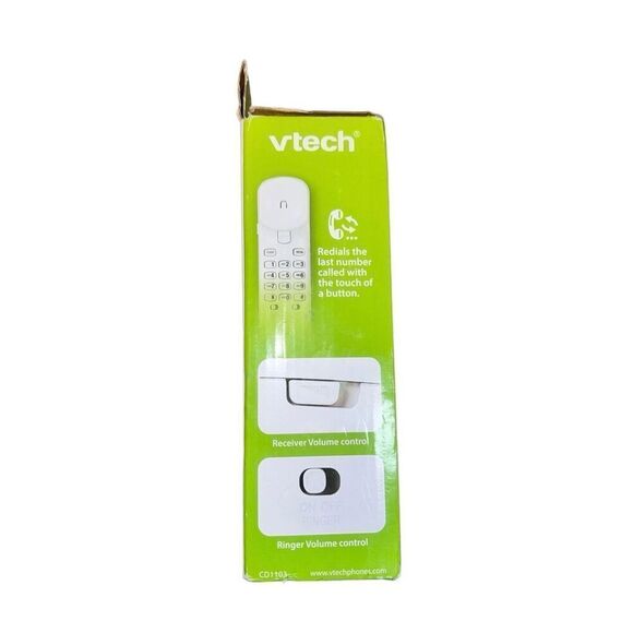 VTech Trimstyle CD1103 Telephone Wall Desk Mountable Last Number Redial White - Picture 1 of 4